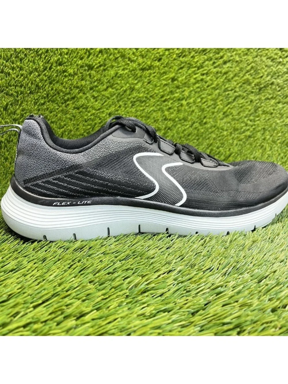 Skechers Flex Advantage 5.0 Spreelo Mens Size 12 Black Running Shoes Sneakers